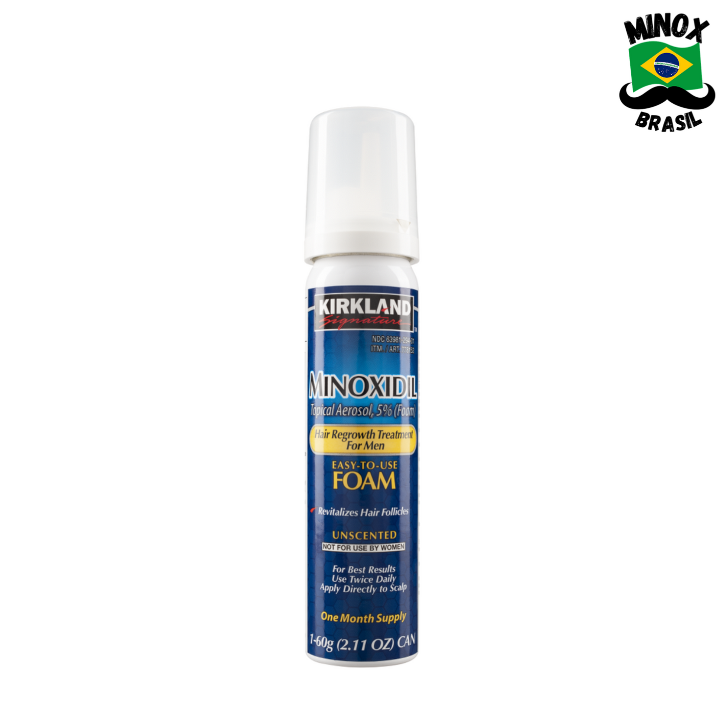 Minoxidil Kirkland Espuma (Caixa c/ 6 Unidades)