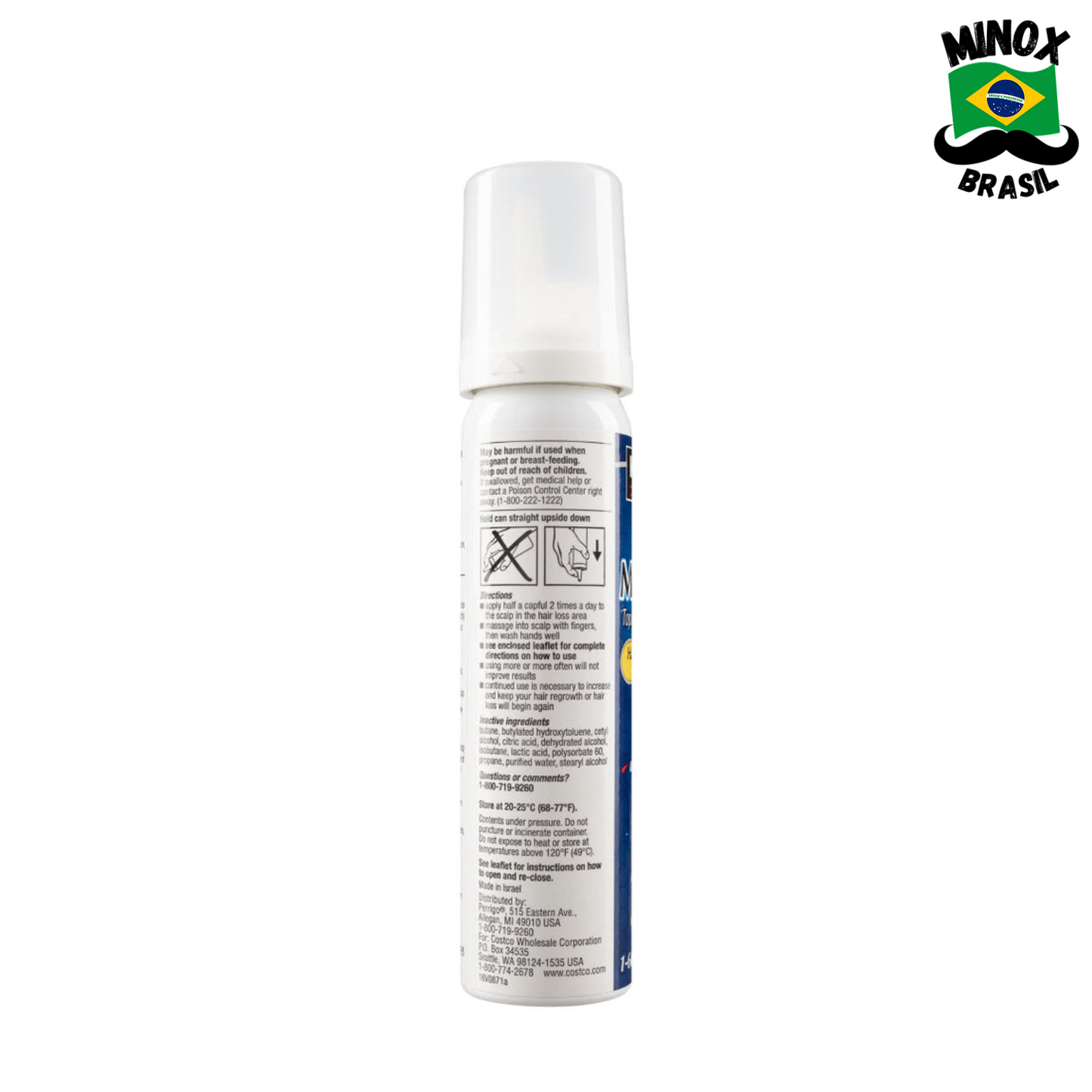 Minoxidil Kirkland Espuma (Caixa c/ 6 Unidades)