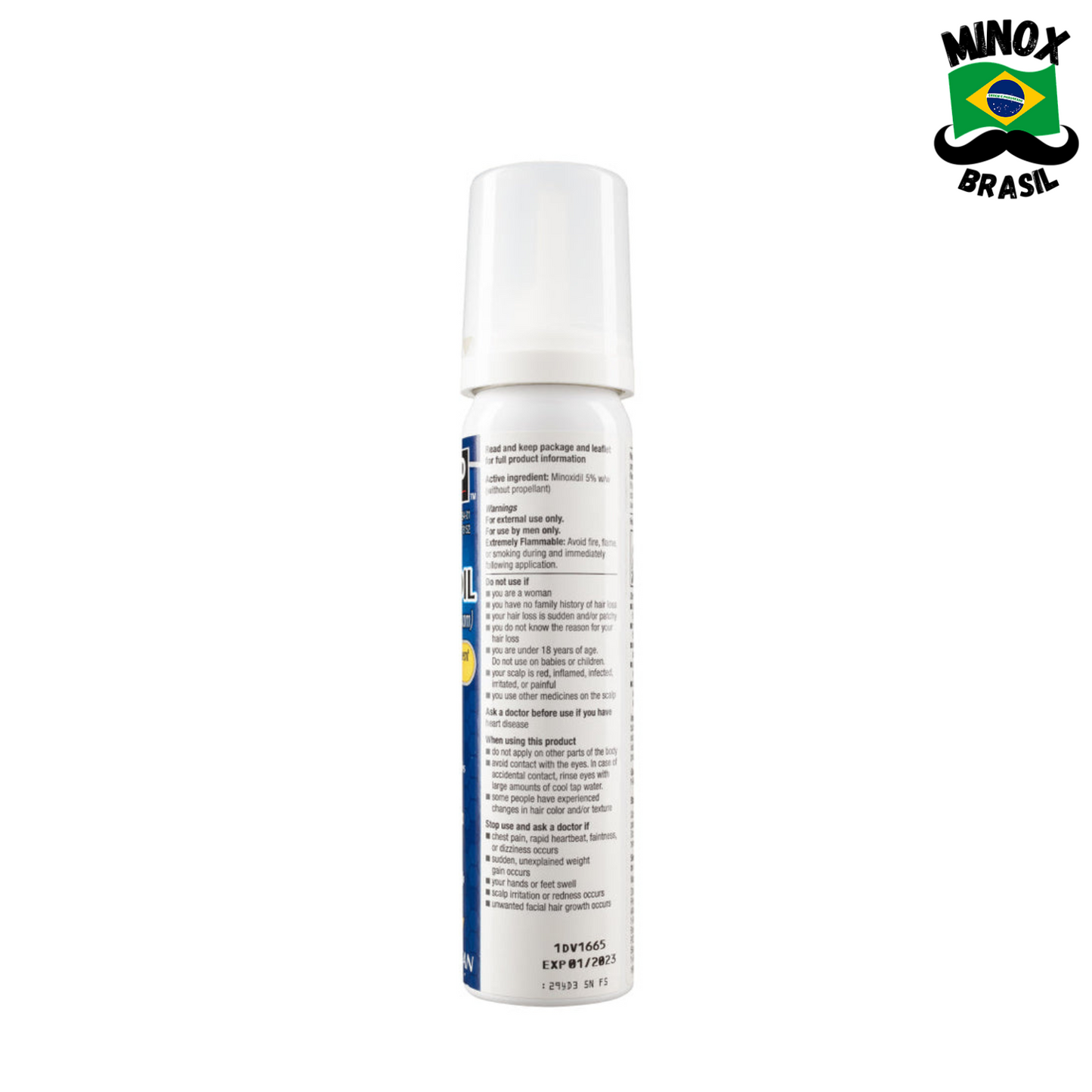 Minoxidil Kirkland Espuma (Caixa c/ 6 Unidades)